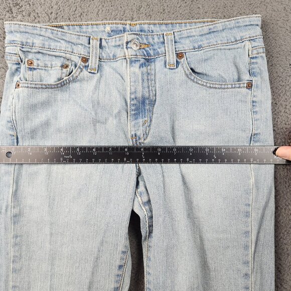 Vintage Levi's Jeans Women's 9 JR Blue Flare 519 Low Rise Boot Light Wash Denim - Picture 8 of 10